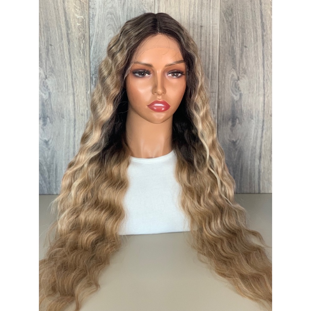 Ombre Blonde Wavy Lace Front Wig